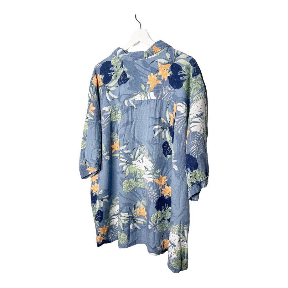 CUBAVERA Floral Hawaiian Shirt Size 4 XL Tall  - Picture 6 of 6